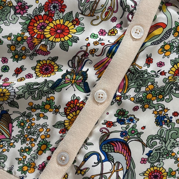 Tory Burch Silk-Front Merino-Wool Cardigan XL - Picture 9 of 12